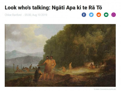 Look who's talking: Ngāti Apa ki te Rā Tō