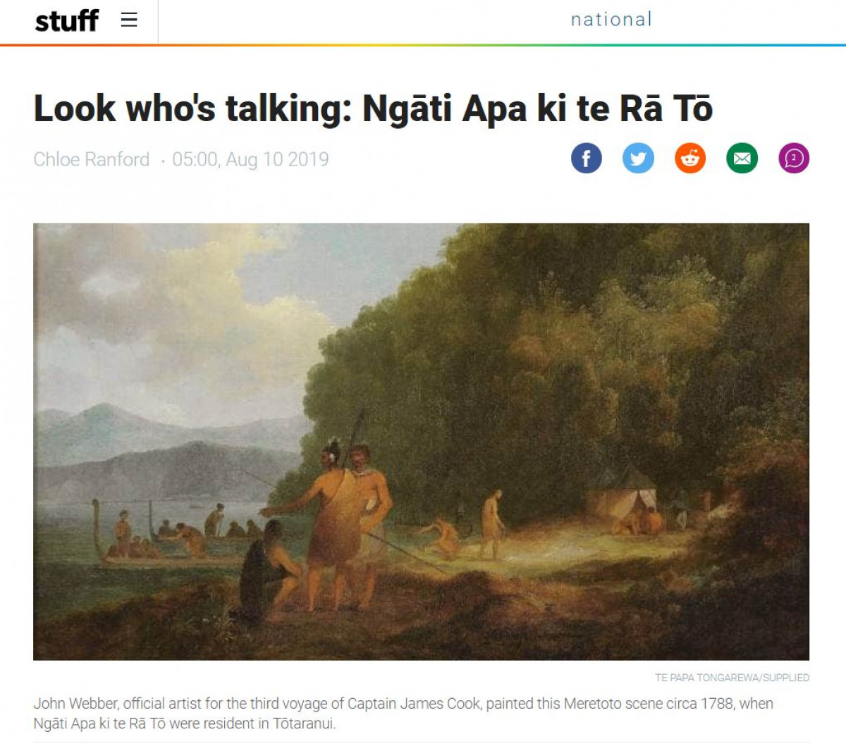 Look who's talking: Ngāti Apa ki te Rā Tō