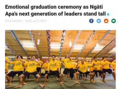 Emotional graduation ceremony as Ngāti Apa's next generation of leaders stand tall